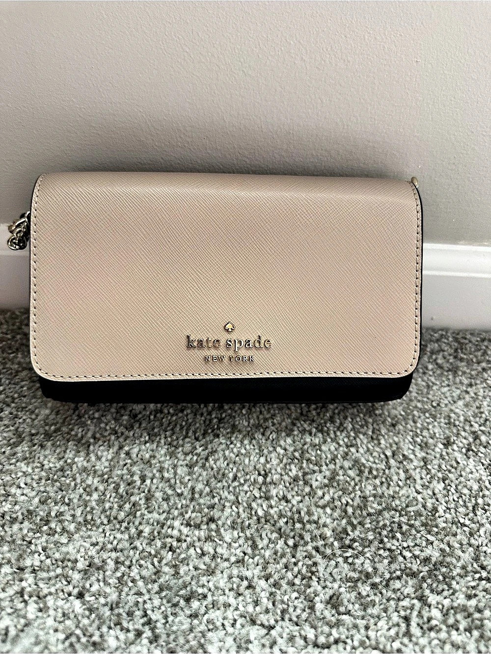 Kate Spade Saffiano Crossbody in Pink & Black